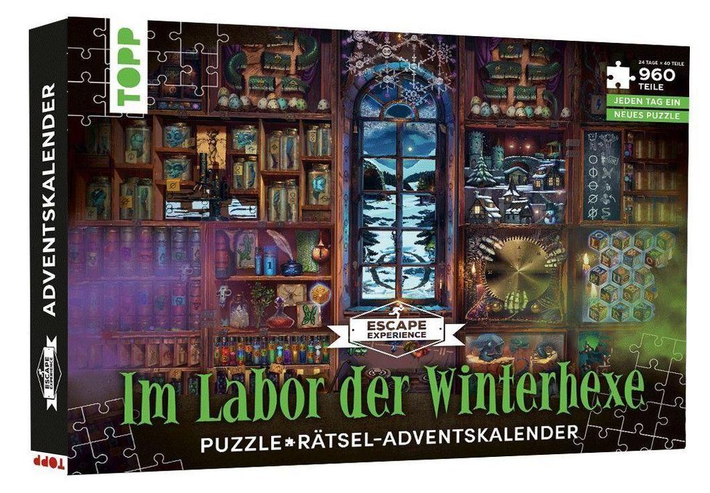 Puzzle-Rätsel-Adventskalender: Im Labor der Winterhexe - 24 Produktbild 