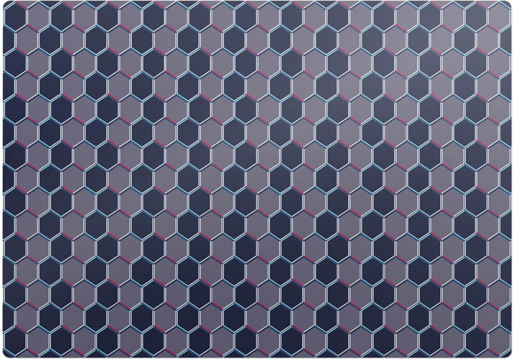 Sechseckiges Netz – Bodenschutzmatte – Rutschfest – Schutzmatte für Büro – Vinylmatte – Stuhlunterlage –100 x 70 cm