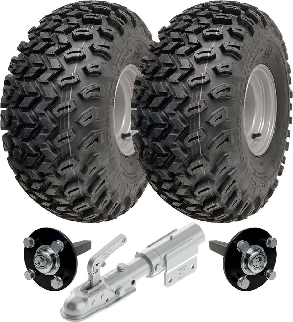 22x11.00-8 Utility ATV Quad Trailer Kit P334 Wheels Axles & Image du produit 