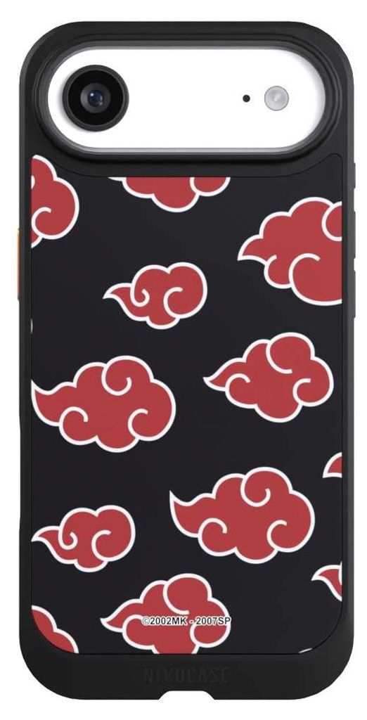 NIVOCASE Hülle für Apple iPhone Air Handyhülle NIVOcore Case Schwarz Naruto Shippuden Offizielles Lizenzprodukt Akatsuki