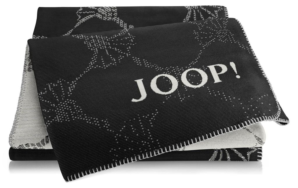 JOOP! Cornflower Plaid / Decke Schwarz 150 x 200cm Produktbild 
