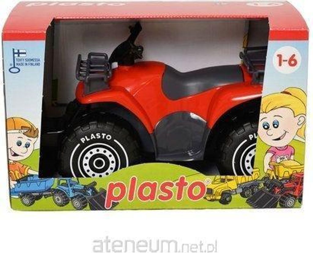 Plasto 1600REB, Vierrad, 1 Jahr(e), Schwarz, Rot