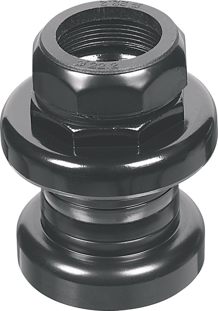 ergotec S101GK Steuersatz, Stahl, für Gabeln mit Gewinde, 1", schwarz, AS