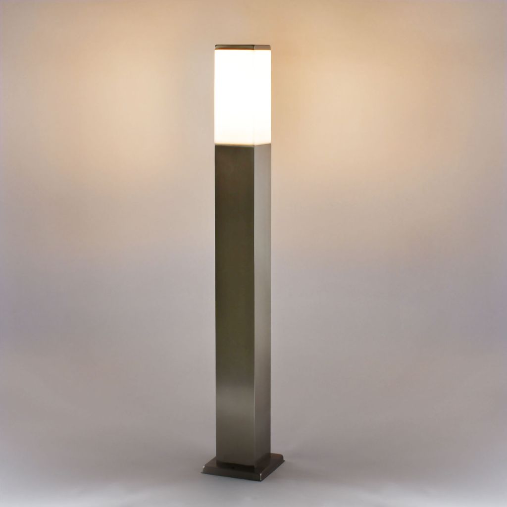 Standleuchte 446-800 aus Edelstahl , 80cm, IP44, – Elegante Produktbild 