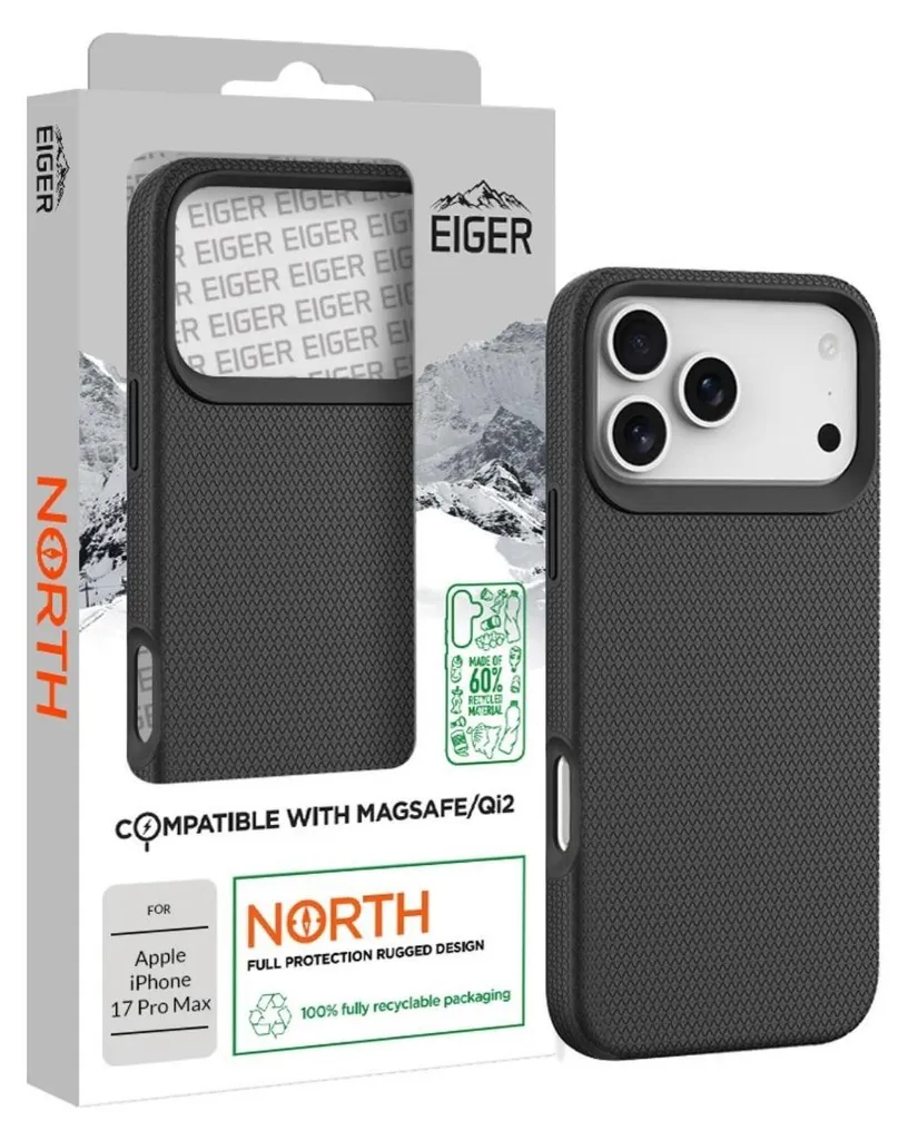 Cover iPhone 17 Pro Max Eiger: MagSafe, 4m Drop-Test, Ultra-Resistente