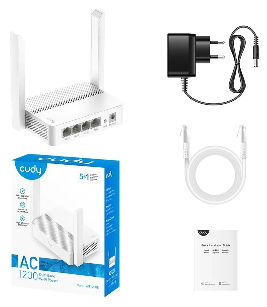 Routeur Wi-Fi AC1200 Idéal pour Streaming HD et Télétravail sans Coupure - 6