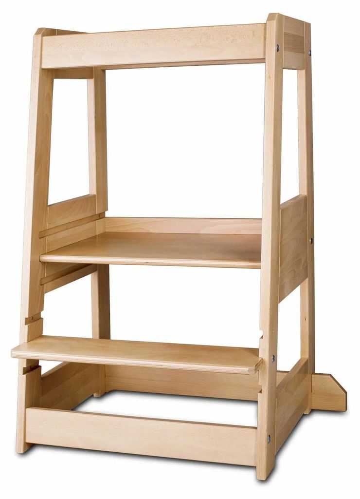 tiSsi Geschwister / Zwillings Lernturm Felix Buche Natur Produktbild 
