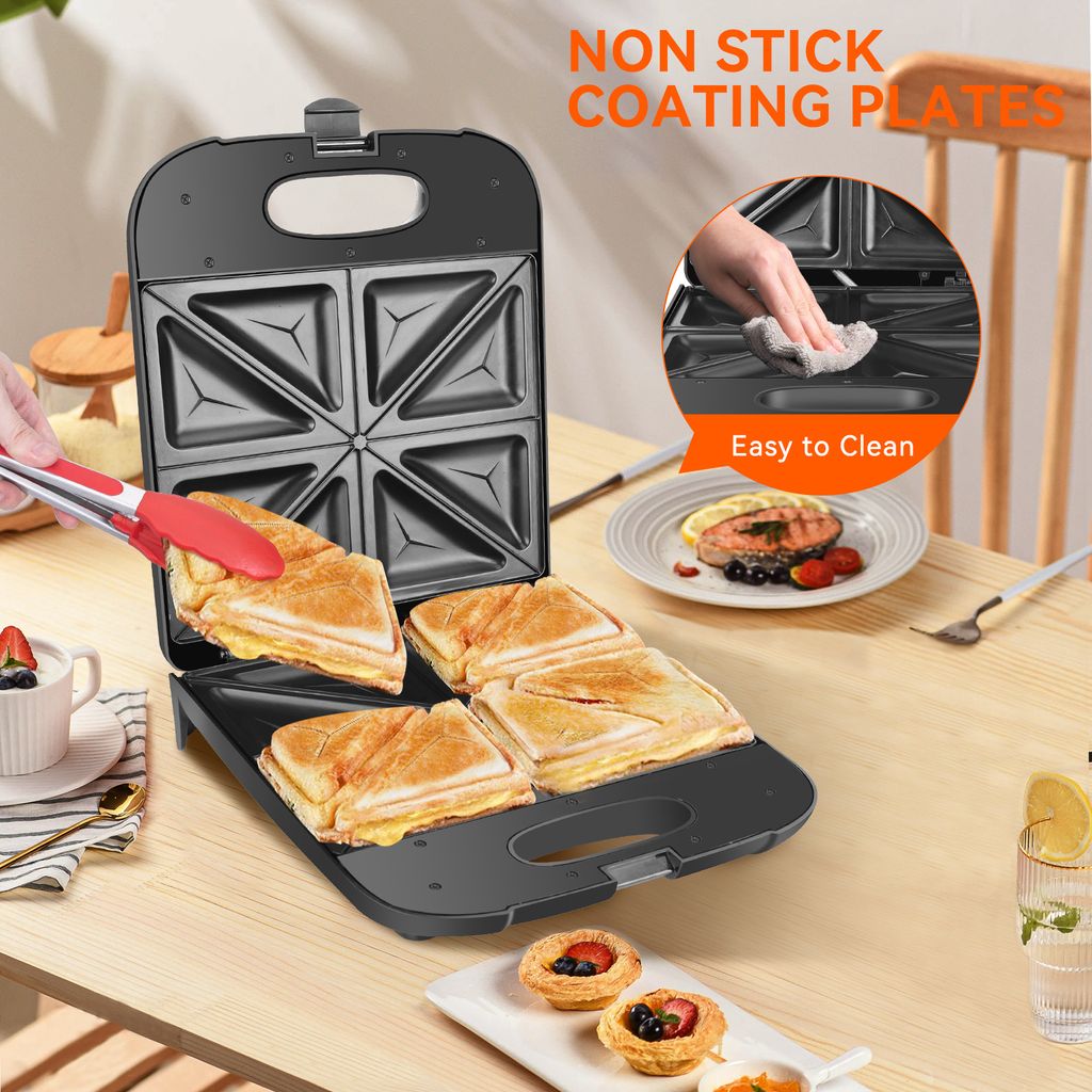 Aigostar - XXL Sandwichmaker für 4 Sandwiches mit Produktbild 5