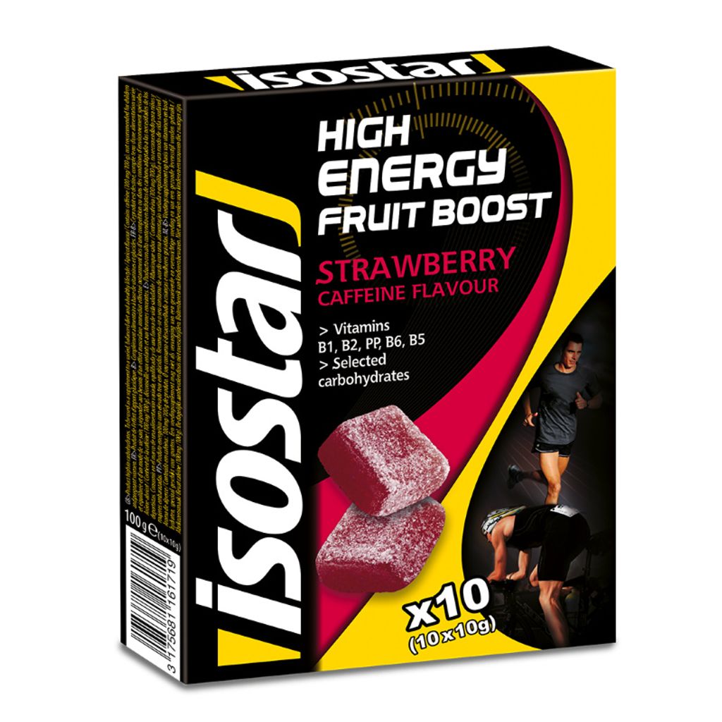 Isostar High Energy Fuit Boost Gelee 10x10g Erdbeere Produktbild 