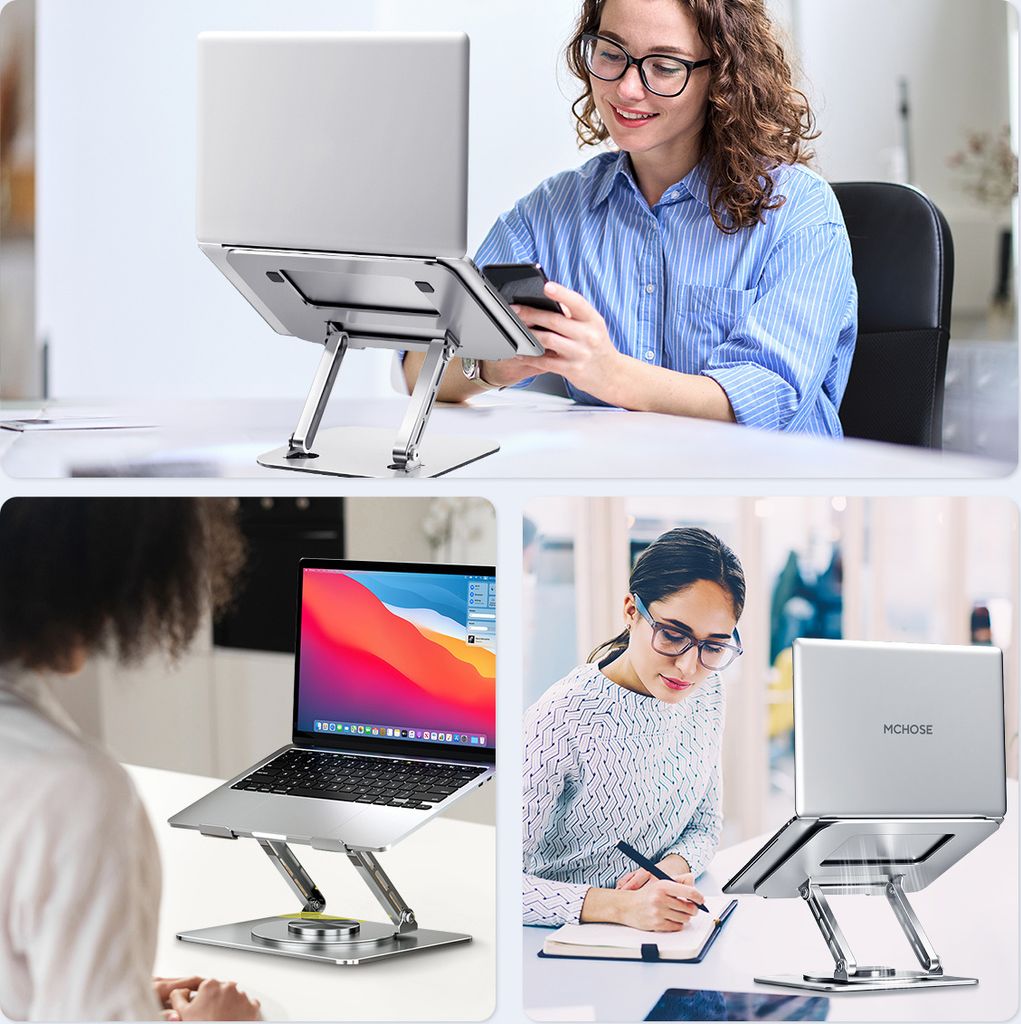 7Magic LaptopStänder, Belüfteter Laptophalter, Faltbarer Produktbild 9