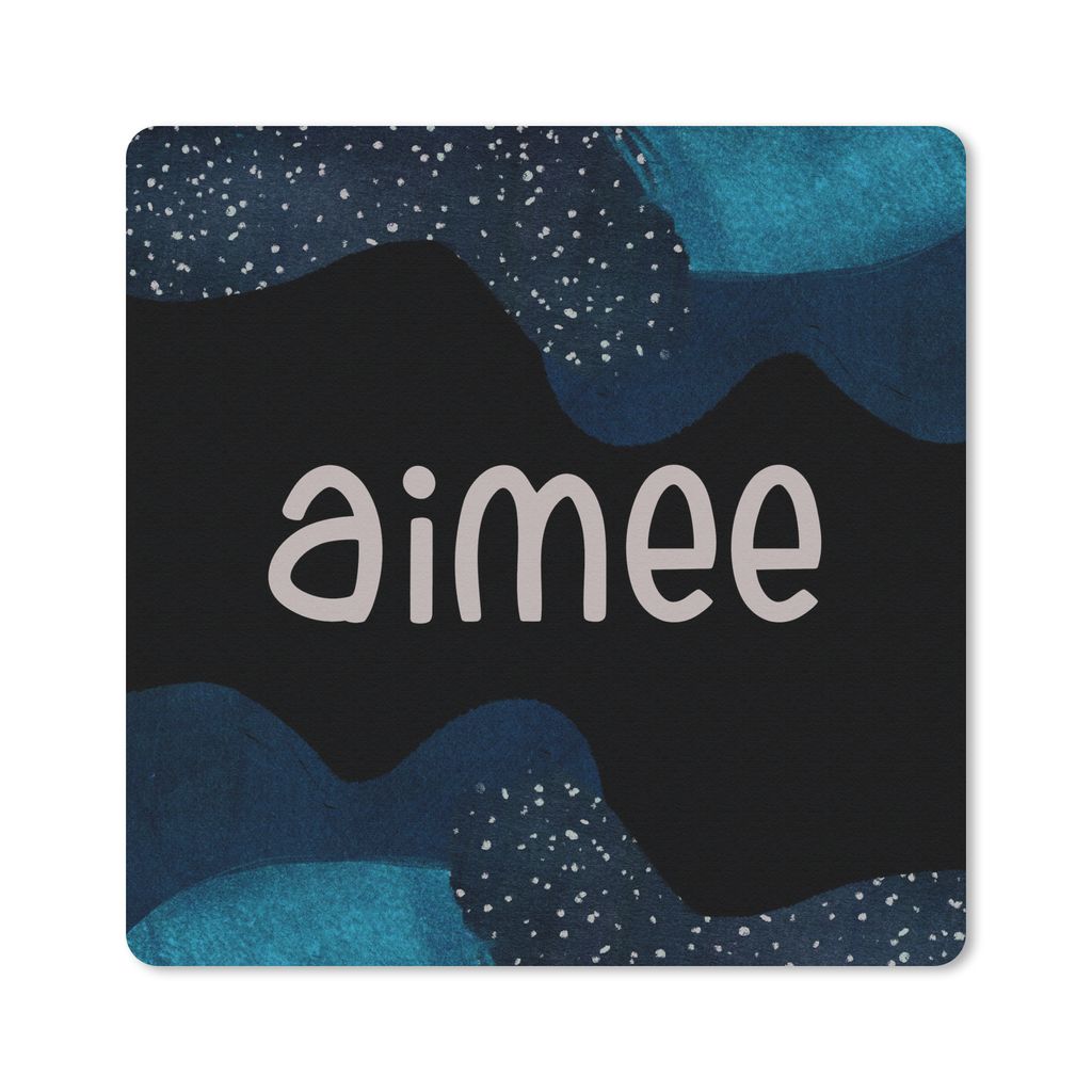MuchoWow Mauspad Mousepad Aimee - Pastell - Mädchen 20x20 cm - Mousepads - Maus Mat - Pad - Mausunterlage - Desk Mat - Bureauartikeln