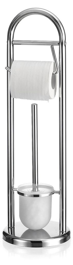 Toilettenpapierhalter EGON mit Bürstenhalter, Modern & Produktbild 