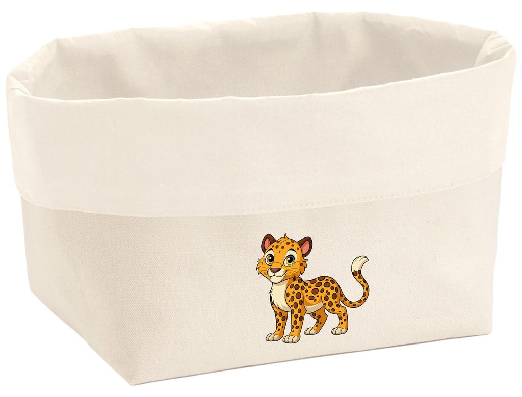 Huuraa Organizer Leopard Comic 8 Liter Large Canvas Baumwolle Utensilo Geschenkidee