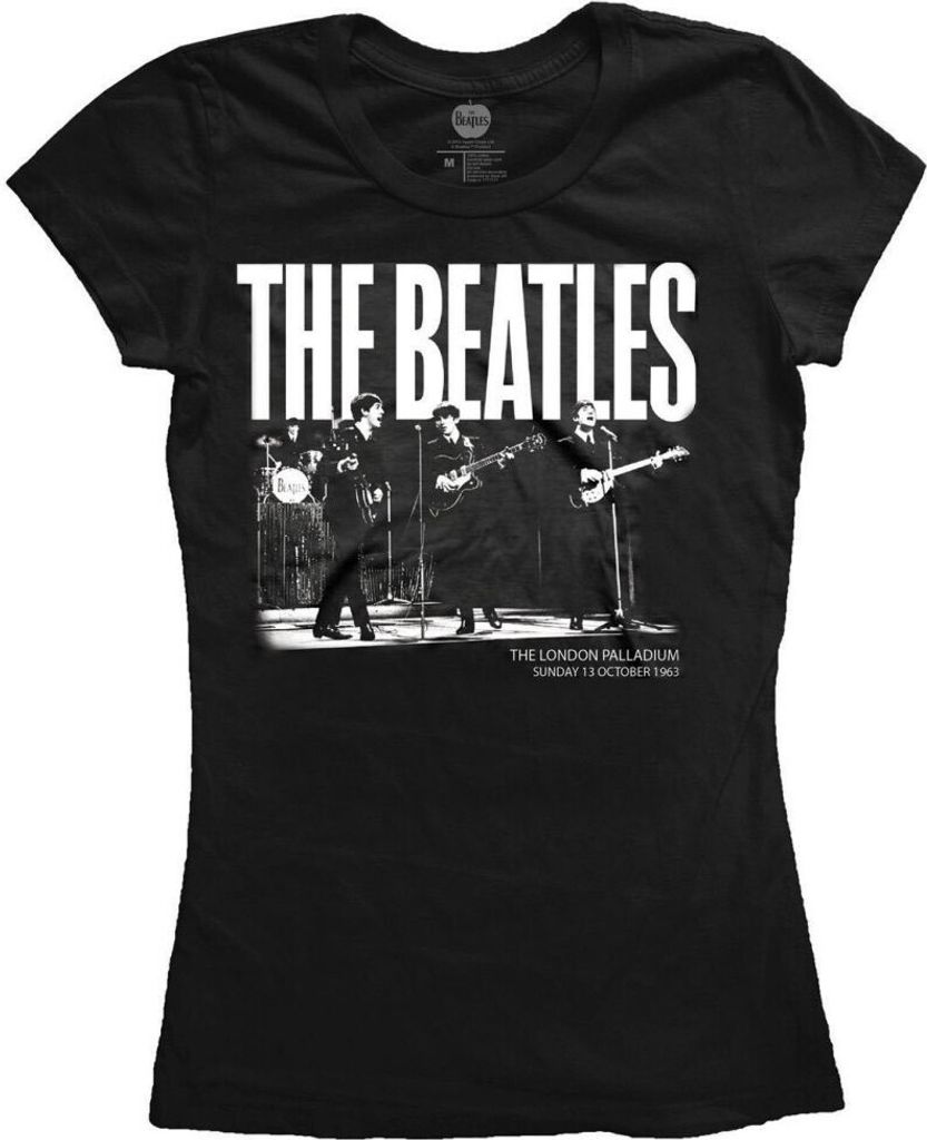The Beatles - "1963 The Palladium" T-Shirt für Damen RO1203 (M) (Schwarz)