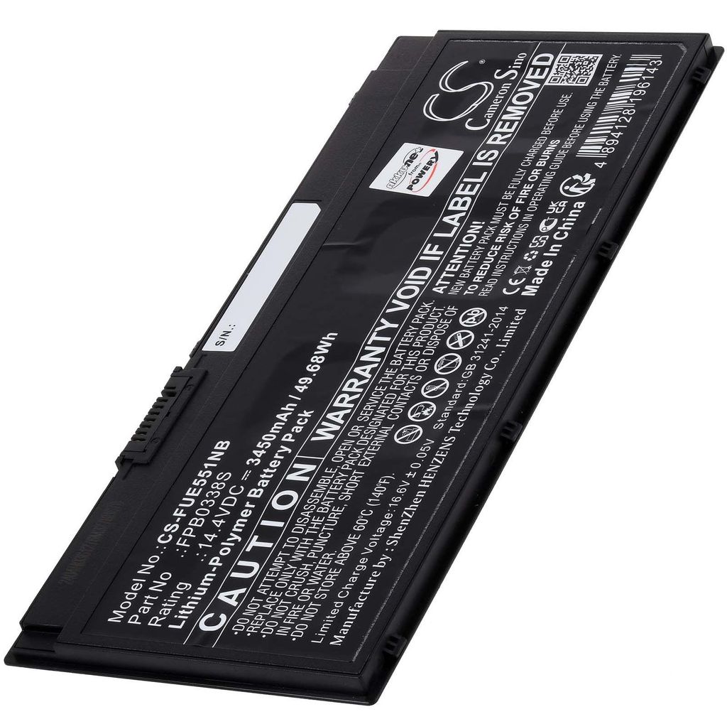 Akku kompatibel mit Fujitsu Typ FPB0338S Produktbild 