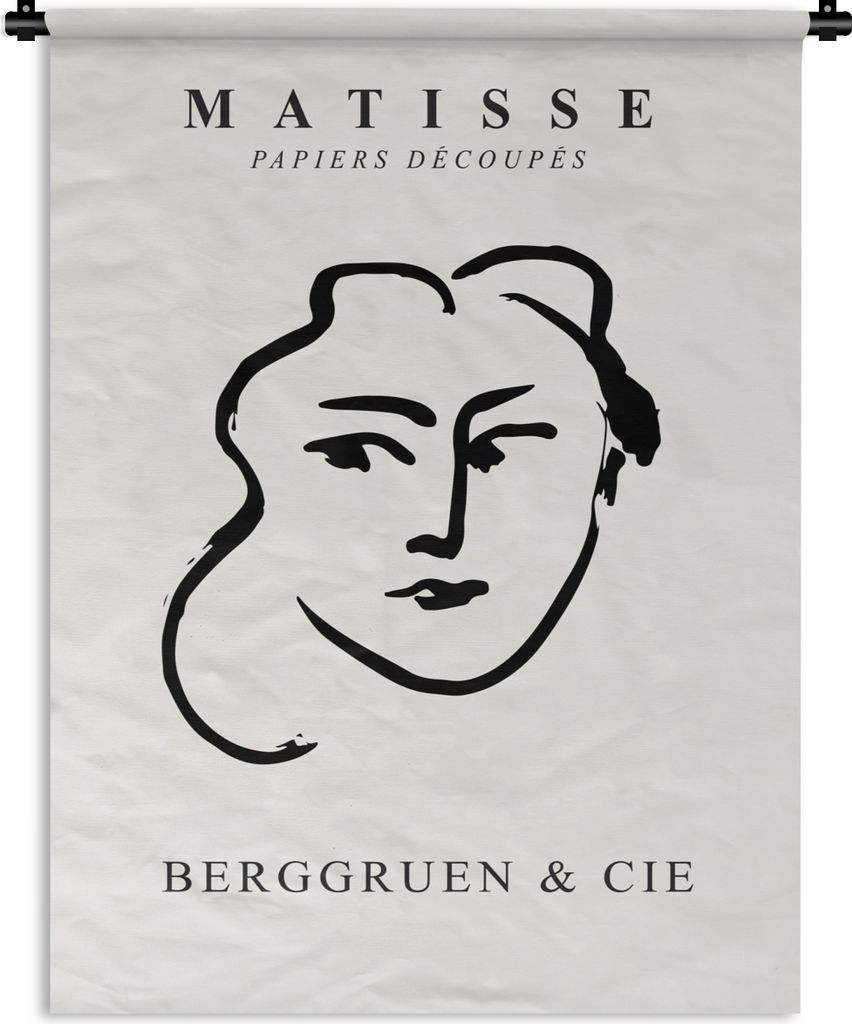 MuchoWow Wandteppich Wandbehang Abstrakt - Frau - Henri Matisse - Alte Meister 60x80 cm Tapisserie Dekoration Wandtuch - Decke - Wandtücher - Wohne