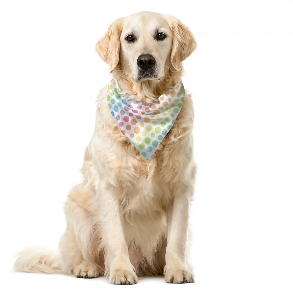 Regala Stile al Tuo Pet: Bandana ABAKUHAUS Pois Pastello 40x40