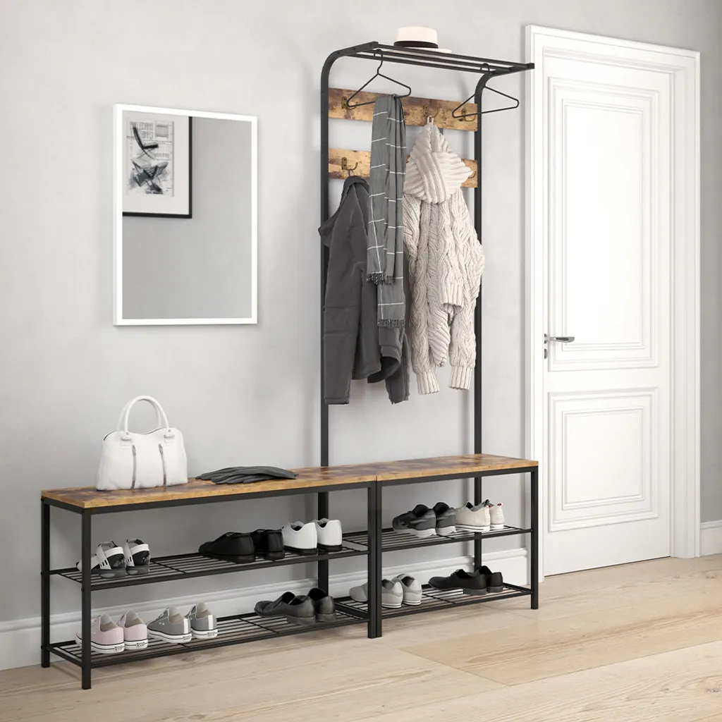 Banc de rangement chaussures Vicco Fyrk idéal pour entrée et vestibule