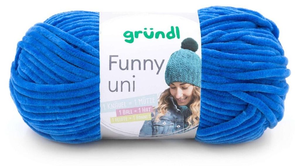 Gründl Chenillegarn Funny uni,100g/120m,Babywolle,100% Produktbild 