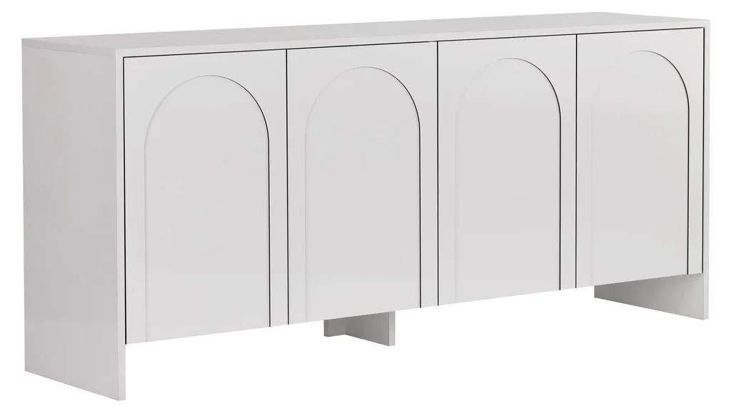 Étagère Bois Arlen Blanc 180x45x80 : Gagnez de la Place et du Calme