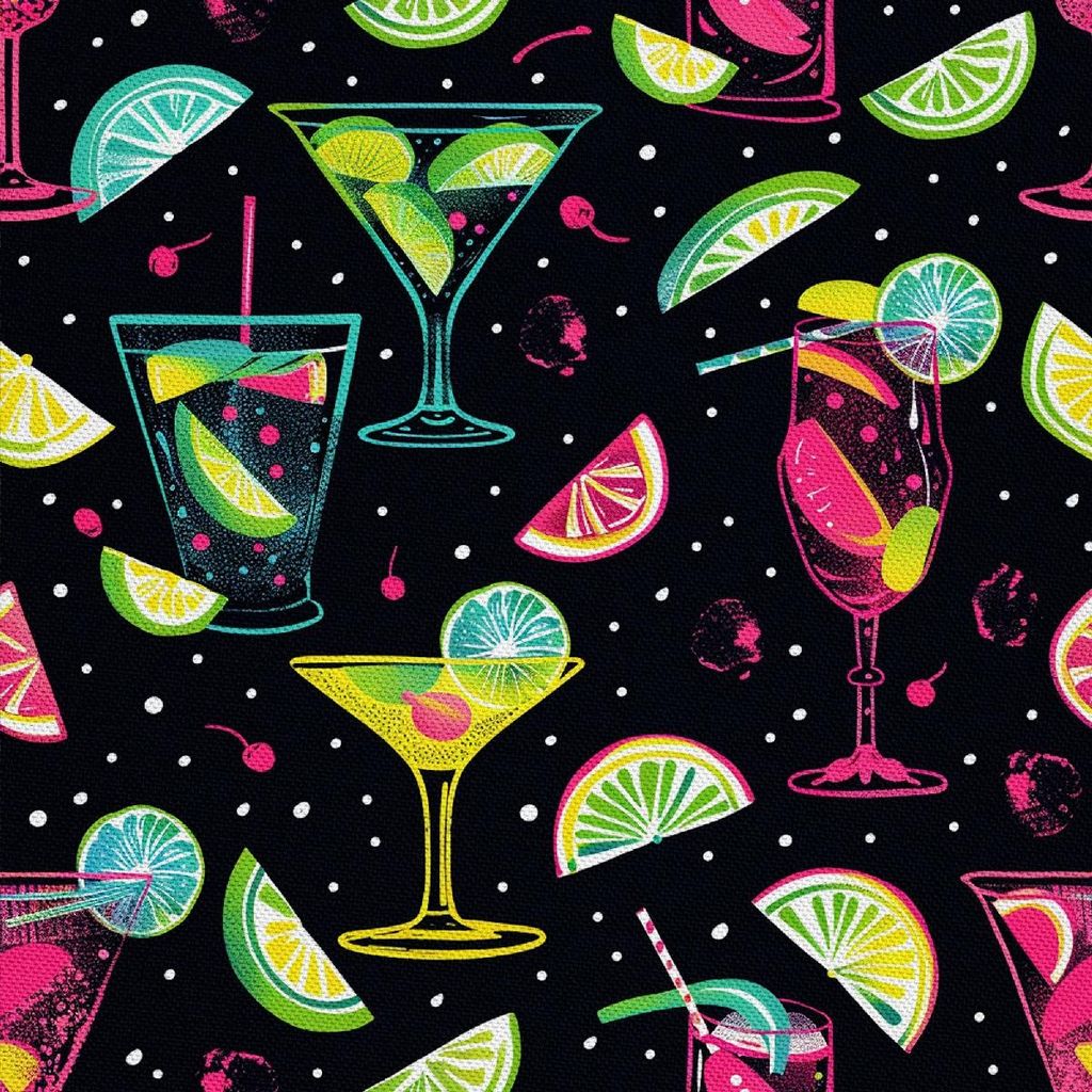 OUTDOOR DEKOSTOFFE OXFORD - Motiv Cocktail | DX8819