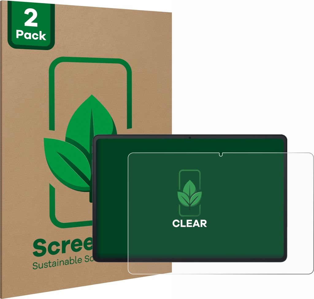 2x ScreenLeaf Schutzfolie für Blackview Tab 90 WiFi nachhaltiger Displayschutz Display Schutz Folie Klar Transparent