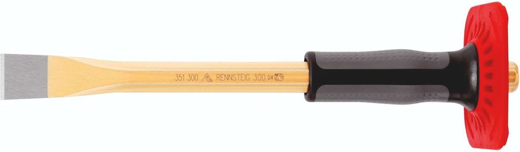 Rennsteig Flachmeißel HS 300 300 mm, mit speziellem Sicherheitsschlagkopf