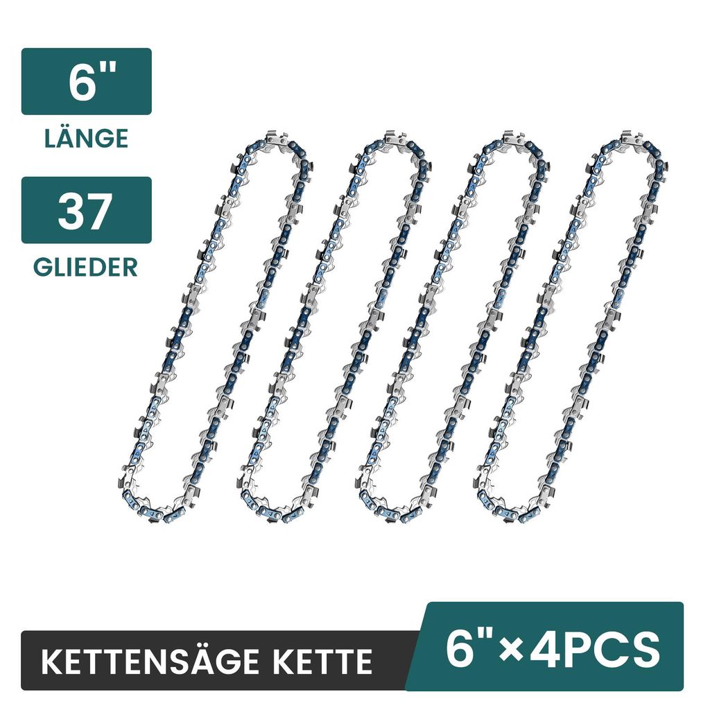 4 Stück Sägekette 1/4" 37TG 1,1mm Kette Motorsägen Produktbild 