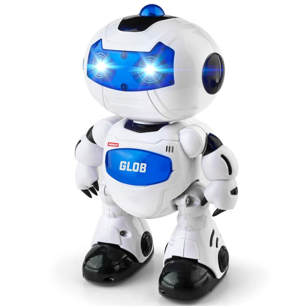 Ninco Nbots Roboter Glob. Mit Licht und Sound, Farbe weiß und blau NT10039 NINCO