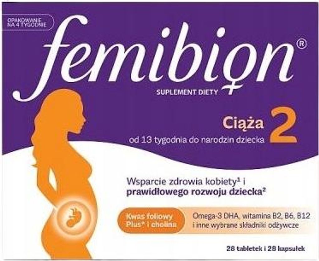 Femibion 2 Schwangerschaft Folsäure 28 Tabletten + 28 Produktbild 