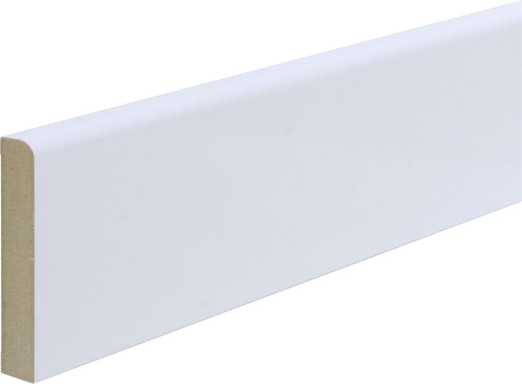 B.S. Bauprogramm Sockelleiste 260 cm 58 x 10 mm Weiß Produktbild 