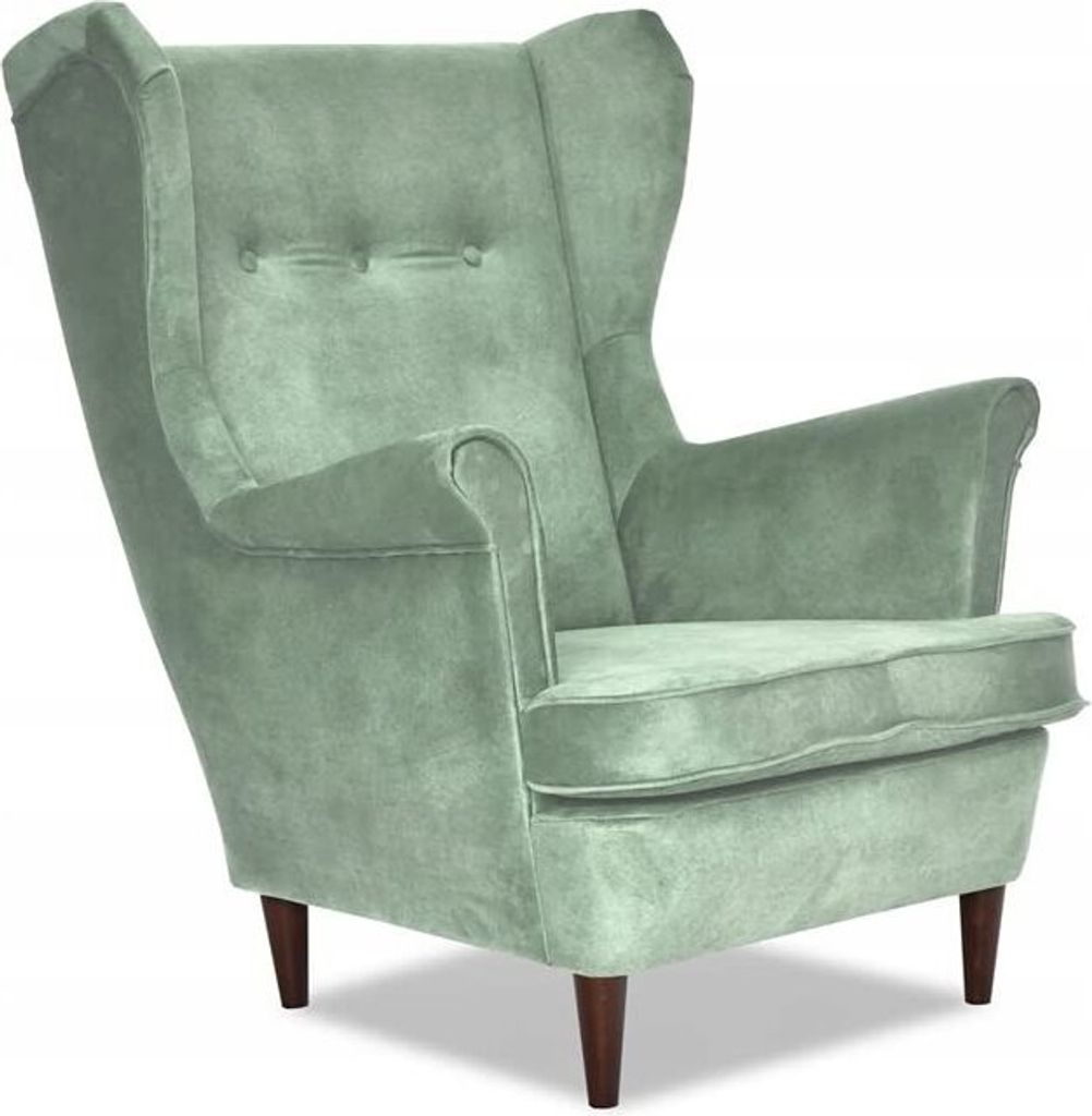 Family Meble Ohrensessel Ari II Relaxsessel aus Webstoff Skandinavisch Loungesessel Fernsehsessel Für Wohnzimmer Esszimmer Schlafzimmer (AURA 12)