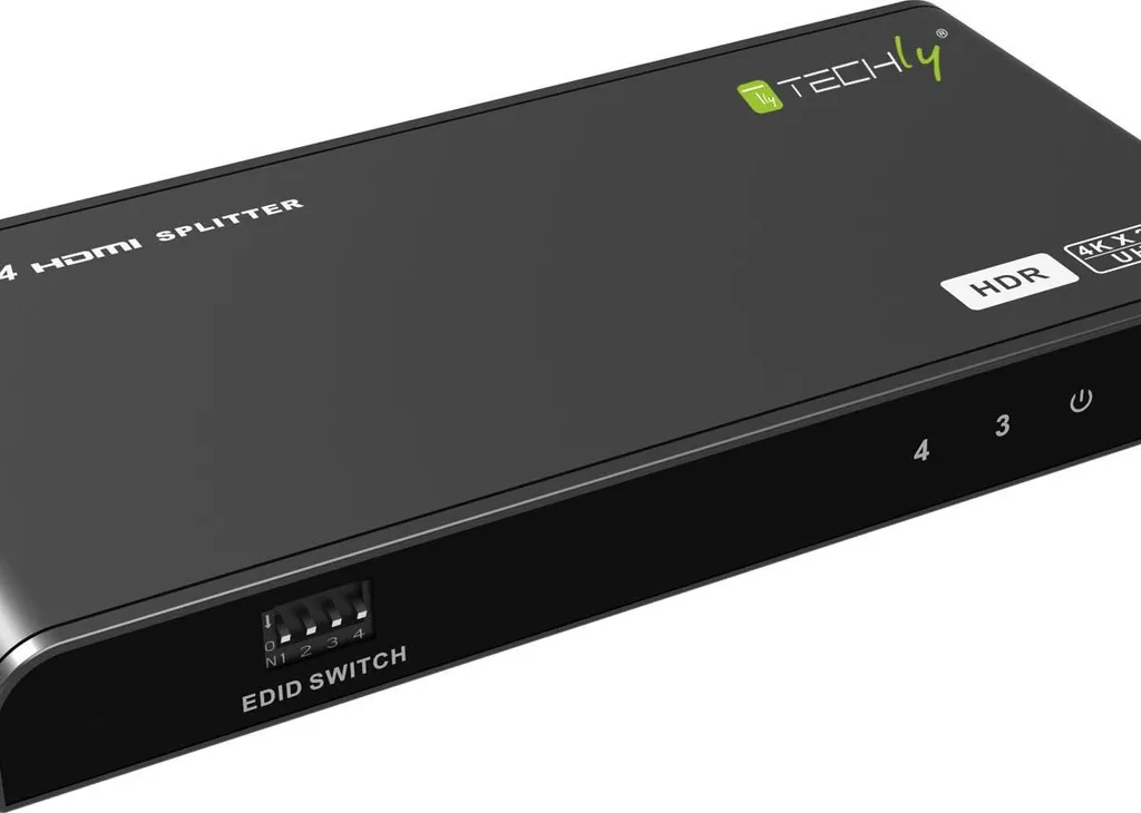 Splitter HDMI 2.0 Techly 4K HDR - Switch Répartiteur avec 4 Sorties UHD - 2