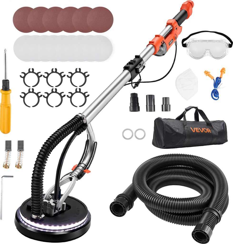 Ponceuse à sec VEVOR, ponceuse de plafond 1010 W avec Image du produit 