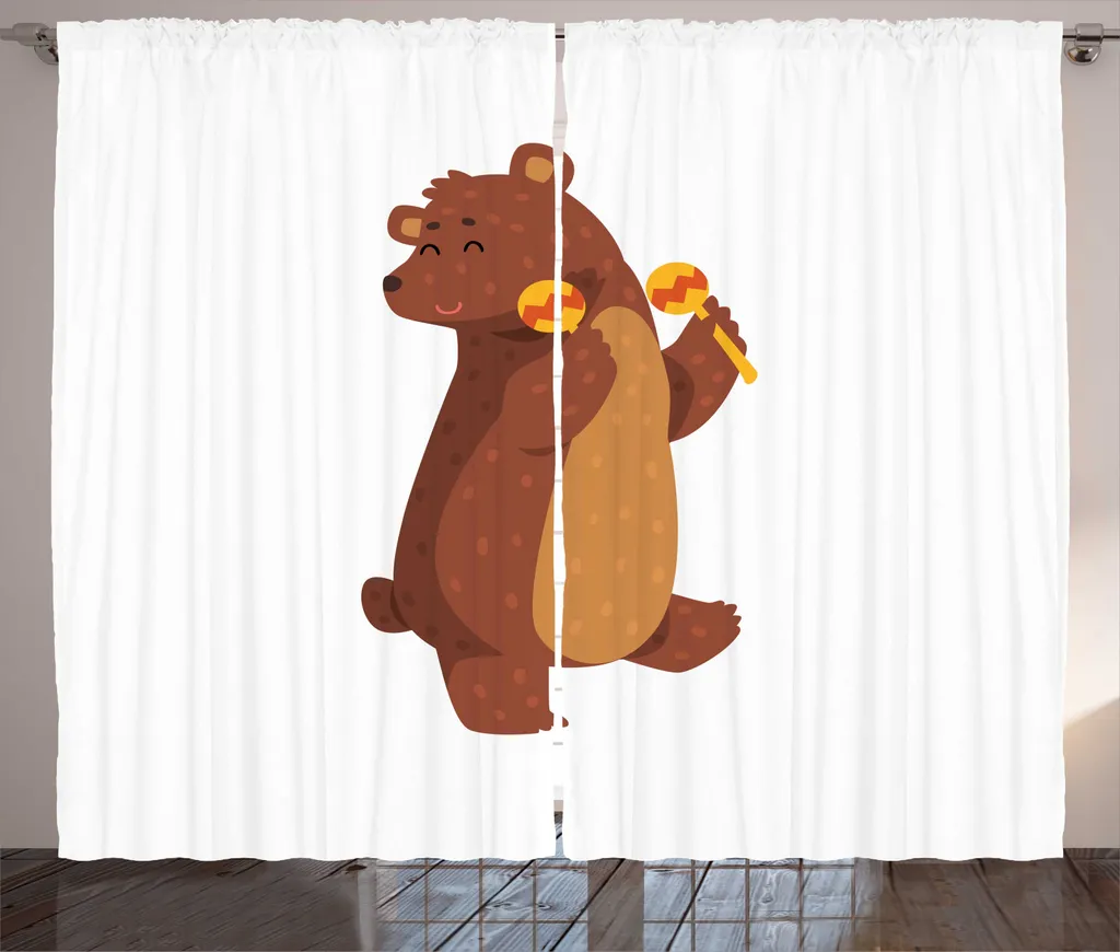Rideau de décoration champêtre pour chambre d'enfant ou chalet 225cm
