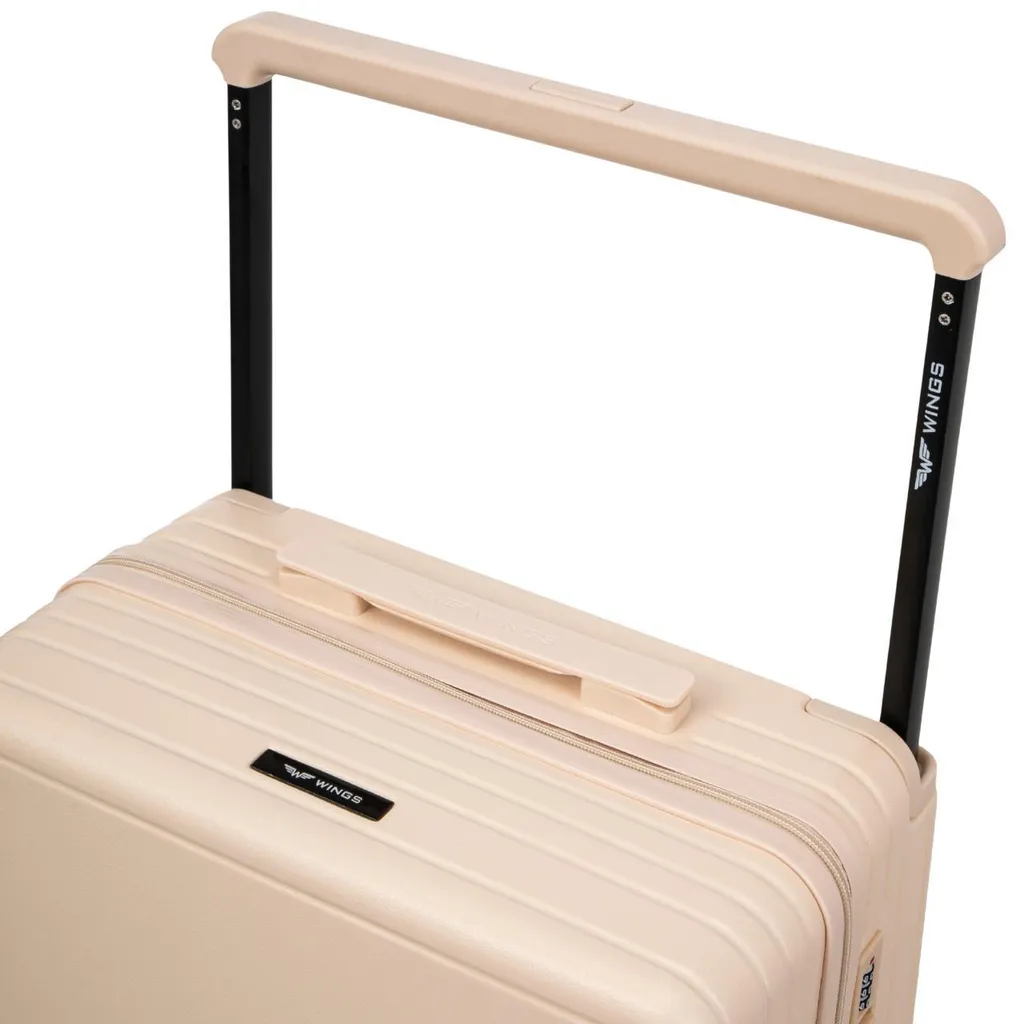 Grande valise rigide 28 pouces blanche à double compartiment interne - 4