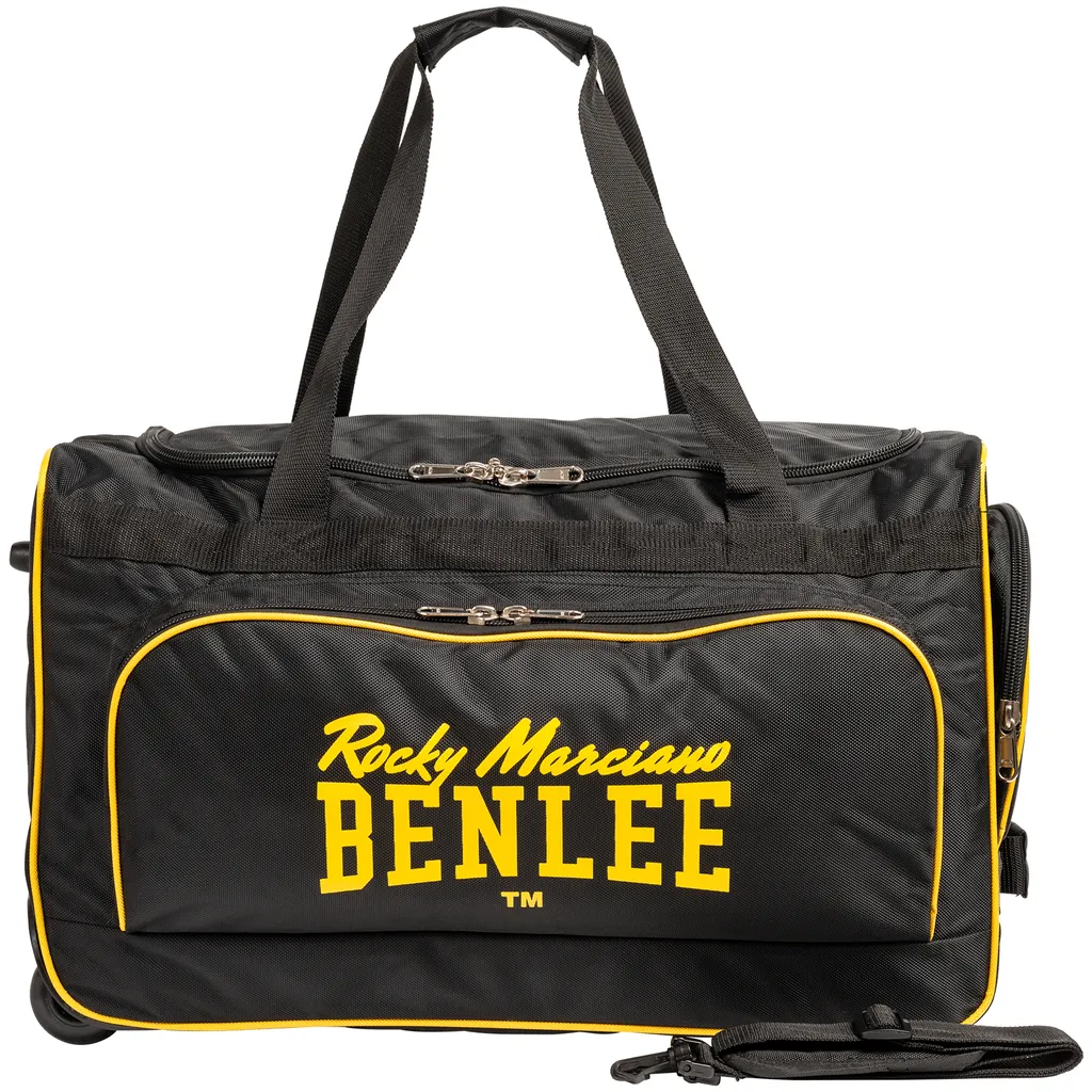 Sac de frappe à roulettes Benlee Rolley Noir/Jaune - Grand Volume
