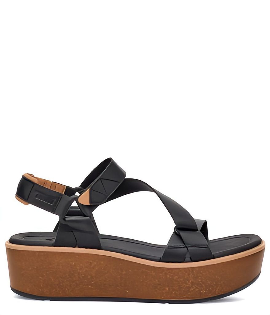 Teva Madera Wedge Damen Sandalen Plateausandalen Freizeit Leder 1151015 BLK