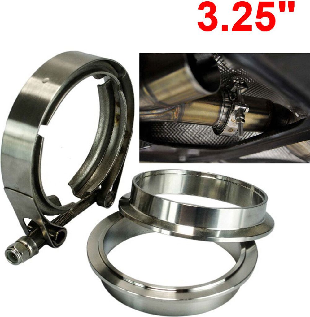 3.25Zoll SUS 304 Edelstahl Auspuff V Band Clamp Kit V-Band Vband männlich weibliches Design