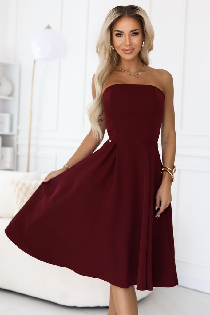 Numoco Formelle Frauenkleider Nand burgund L