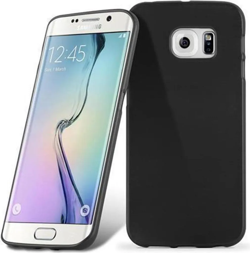 Custodia Anti-Urto Samsung S6 EDGE Cadorabo | Cover TPU Nero Flessibile