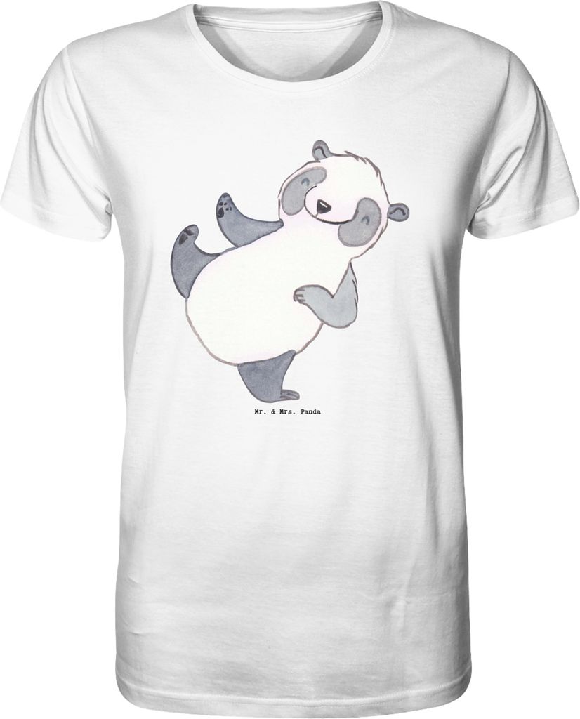 Mr. & Mrs. Panda T-Shirt Panda Kampfkunst Größe L - Weiß - Geschenk, Herren, Selbstverteidigung, Oberteil, Tshirt, Shirt, Kampfsportarten