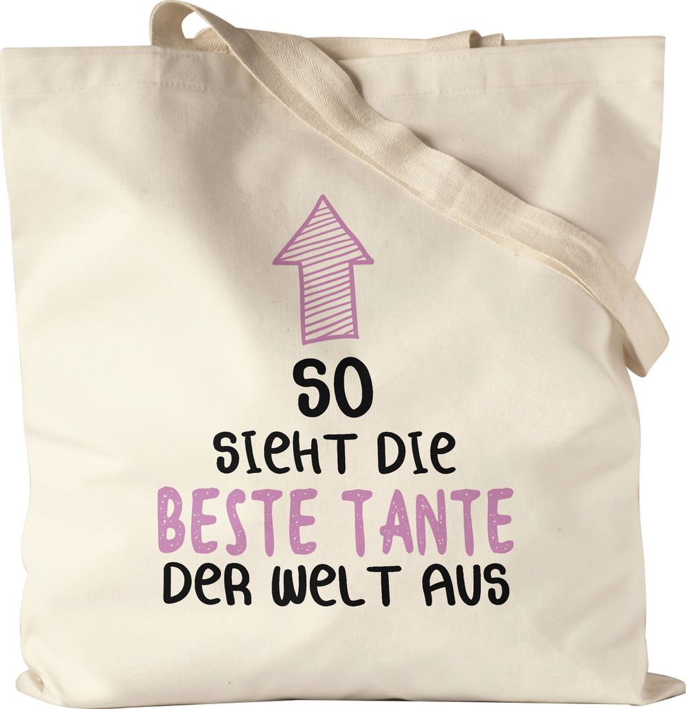 So Sieht Die Beste Tante Der Welt Aus Jutebeutel Stoffbeutel Canvas Lustig Geschenkidee Geschwister Geburtstag Nichte Neffe