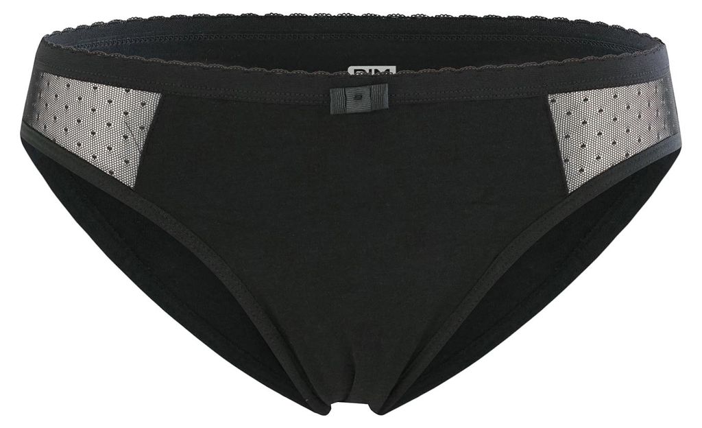 DIM Protect Periodenunterwäsche Slip mit Mesheinsatz, normale Blutung, Bio Baumwolle