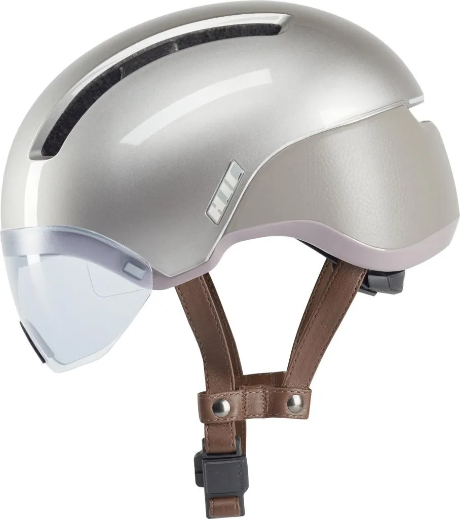 Casque Calido Plus Urban gris argenté : sécurité et confort E-Bike 63cm