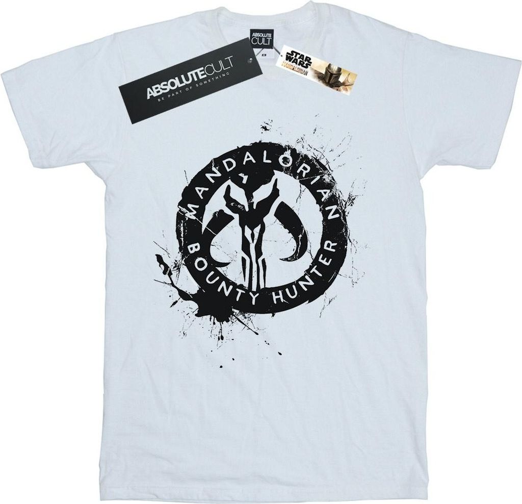 Star Wars - "The Mandalorian Bounty Hunter" T-Shirt für Damen BI45546 (XL) (Weiß)