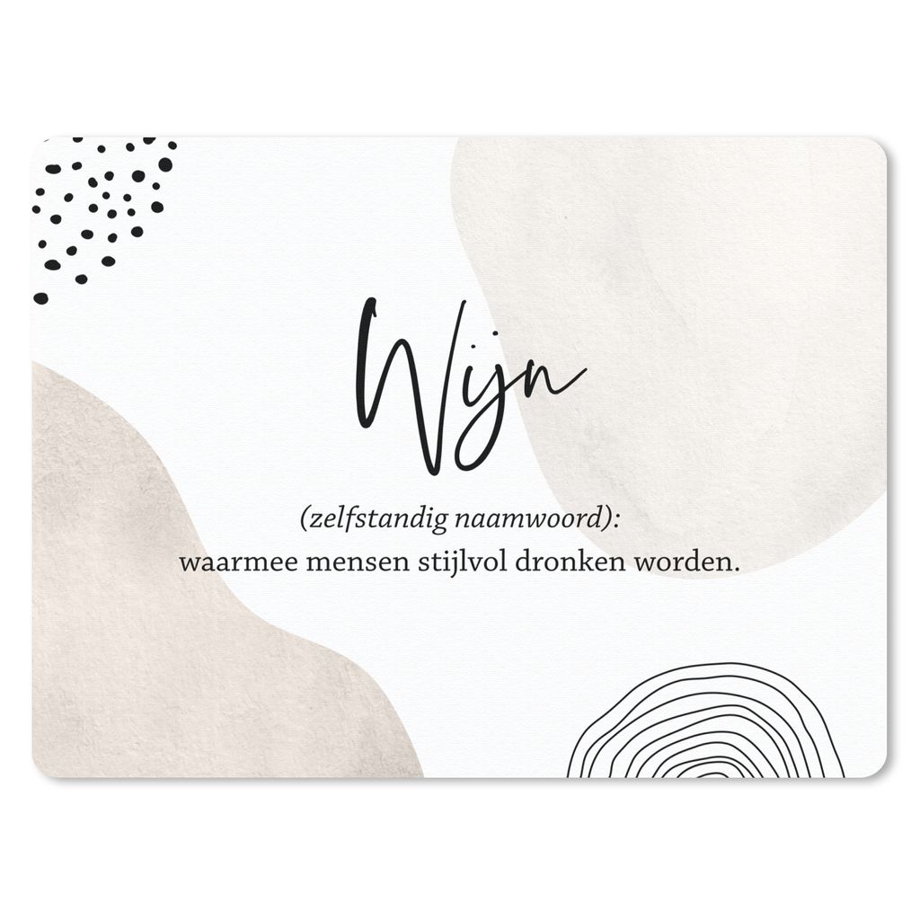 MuchoWow Mauspad Mousepad Zitate - Sprichwörter - Wein - Wein - Definition - Wörterbuch 40x30 cm - Mousepads - Maus Mat - Pad - Mausunterlage -...