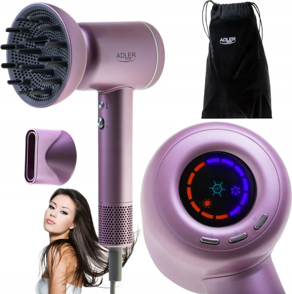 Sèche-cheveux ADLER AD 2270p avec concentrateur d'air haute performance - 14