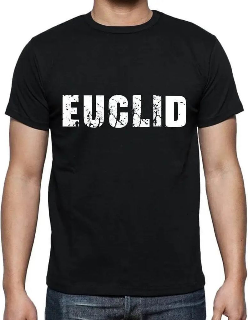 Herren Grafik T-Shirt Euclid Öko-Verantwortlich Vintage Jahrgang Kurzarm Lustige Druck Geburtstag Geschenk Mann