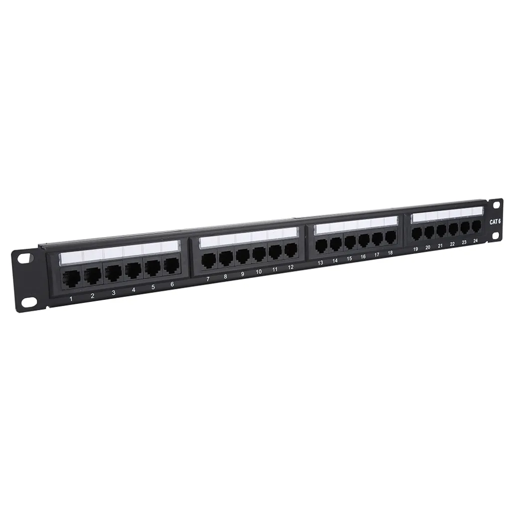 Pannello Patch CAT6 24 Porte | Rack per Rete Ethernet 19" - 4